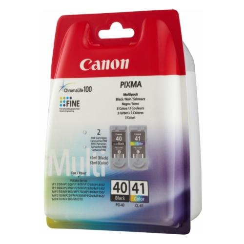 Canon Mustepatruuna musta / väri (0615B036 / PG40+CL41) (Kaksoispakkaus, multipack)