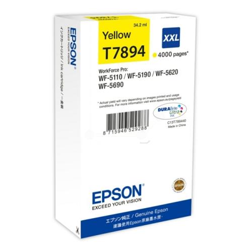 Epson Mustepatruuna keltainen (C13T789440 / T7894XXL) (korkea kapasiteetti)