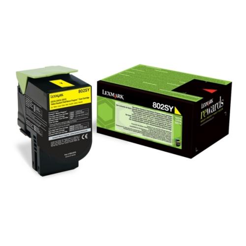 Lexmark Väriainekasetti keltainen (80C2SY0 / 802SY) (Return)