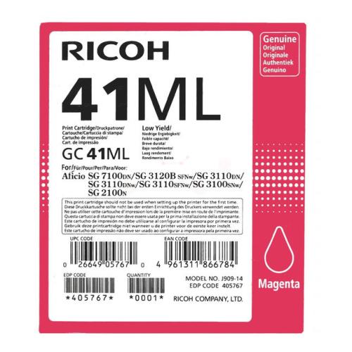 Ricoh Mustepatruuna magenta (405767 / GC41ML)