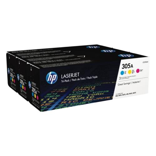 HP Väriainekasetti syani / magenta / keltainen (CF370AM / 305A) (multipack)