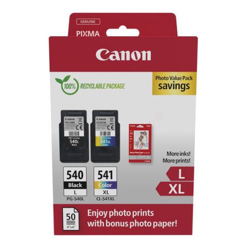 Canon Mustepatruuna / Valokuvapaperi musta / väri (5222B013 / PG540XL+CL541XL) (Kaksoispakkaus, multipack, korkea kapasiteetti)