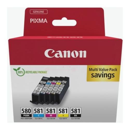 Canon Mustepatruuna musta / musta kuva / syani / magenta / keltainen (2078C005 / PGI580CLI581) (multipack)