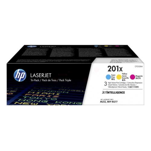 HP Väriainekasetti syani / magenta / keltainen (CF253XM / 201X) (multipack)