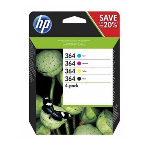 HP Mustepatruuna musta / syani / magenta / keltainen (N9J73AE / 364) (multipack)