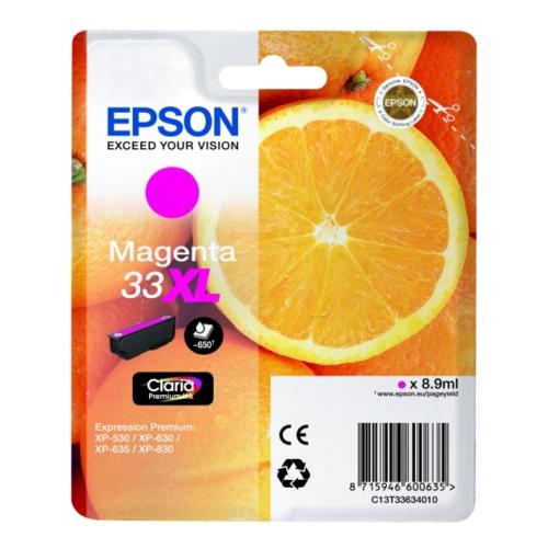 Epson Mustepatruuna magenta (C13T33634012 / 33XL) (korkea kapasiteetti)