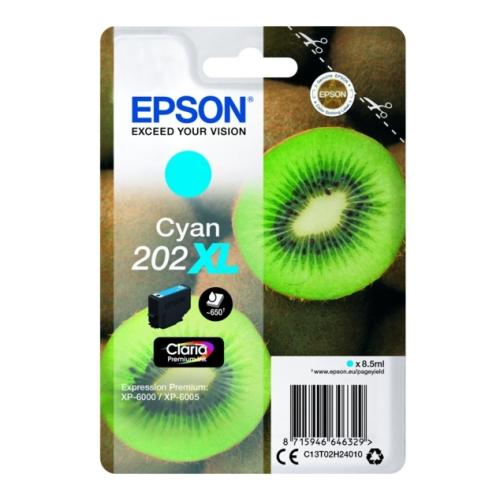 Epson Mustepatruuna syani (C13T02H24010 / 202XL) (korkea kapasiteetti)