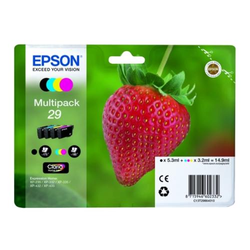 Epson Mustepatruuna musta / syani / magenta / keltainen (C13T29864012 / 29) (multipack)