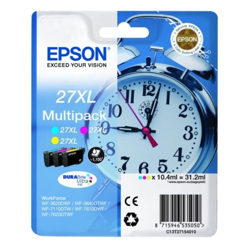 Epson Mustepatruuna syani / magenta / keltainen (C13T27154012 / 27XL) (multipack, korkea kapasiteetti)