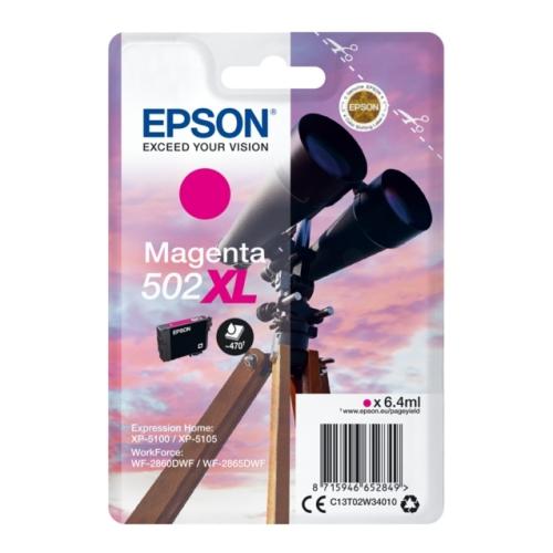 Epson Mustepatruuna magenta (C13T02W34010 / 502XL) (korkea kapasiteetti)