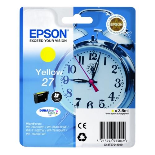 Epson Mustepatruuna keltainen (C13T27044012 / 27)