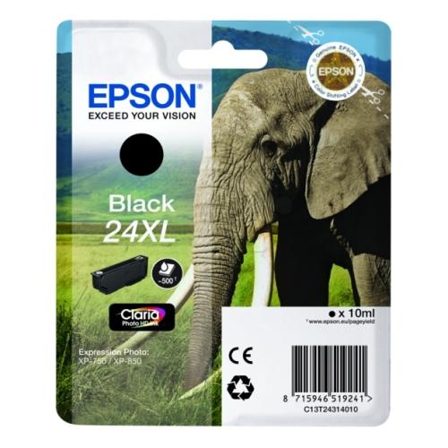 Epson Mustepatruuna musta (C13T24314012 / 24XL) (korkea kapasiteetti)