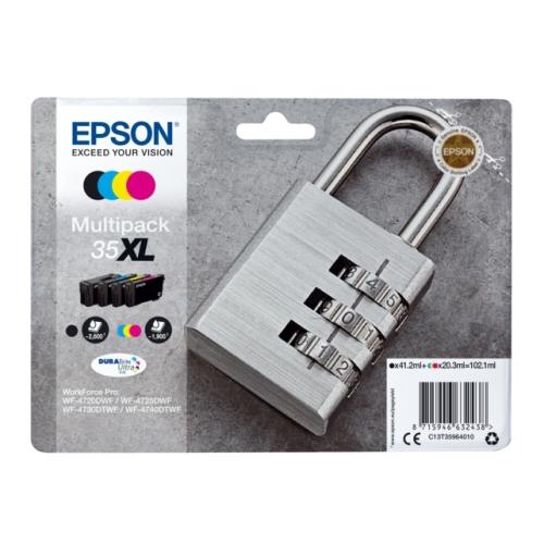 Epson Mustepatruuna musta / syani / magenta / keltainen (C13T35964010 / 35XL) (multipack, korkea kapasiteetti)