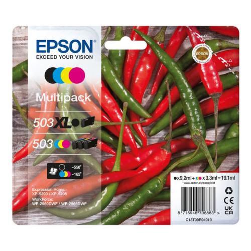 Epson Mustepatruuna musta / syani / magenta / keltainen (C13T09R94010 / 503XL503) (multipack)