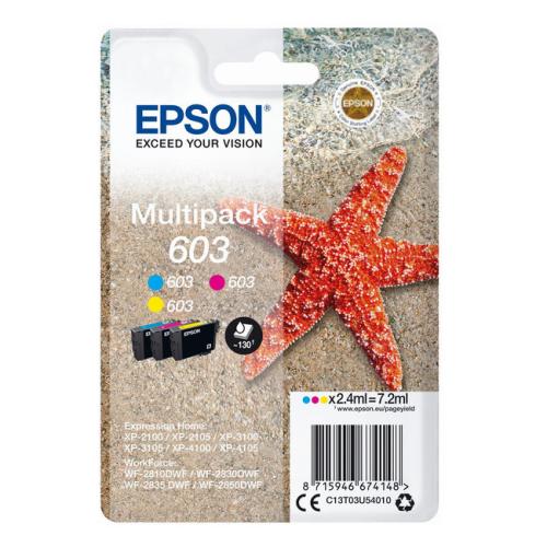 Epson Mustepatruuna syani / magenta / keltainen (C13T03U54010 / 603) (multipack)