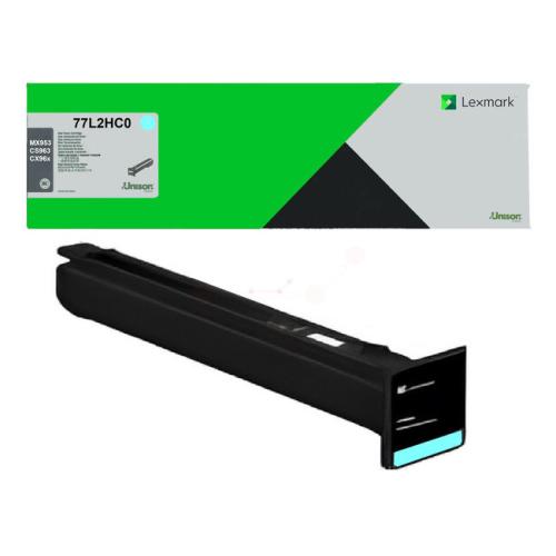 Lexmark Väriainekasetti syani (77L2HC0 / 077L2HC0) (Return, korkea kapasiteetti)