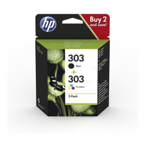 HP Mustepatruuna musta / väri (3YM92AE / 303) (Kaksoispakkaus, multipack)