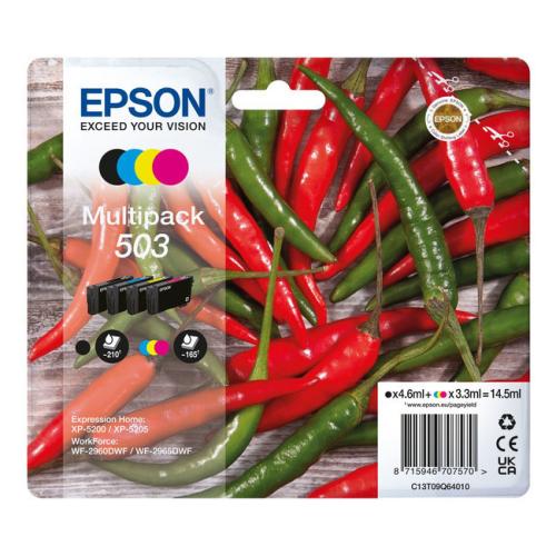 Epson Mustepatruuna musta / syani / magenta / keltainen (C13T09Q64010 / 503) (multipack)