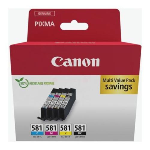 Canon Mustepatruuna musta / syani / magenta / keltainen (2103C007 / CLI581) (multipack)