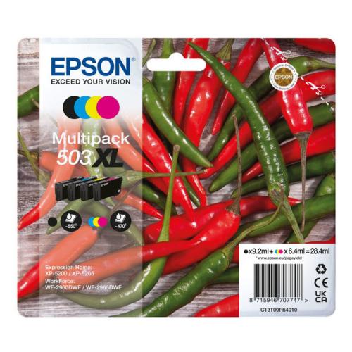 Epson Mustepatruuna musta / syani / magenta / keltainen (C13T09R64010 / 503XL) (multipack, korkea kapasiteetti)