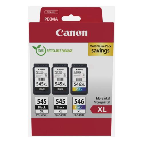 Canon Mustepatruuna musta / väri (8286B013 / PG545XL+CL546XL) (multipack, korkea kapasiteetti)