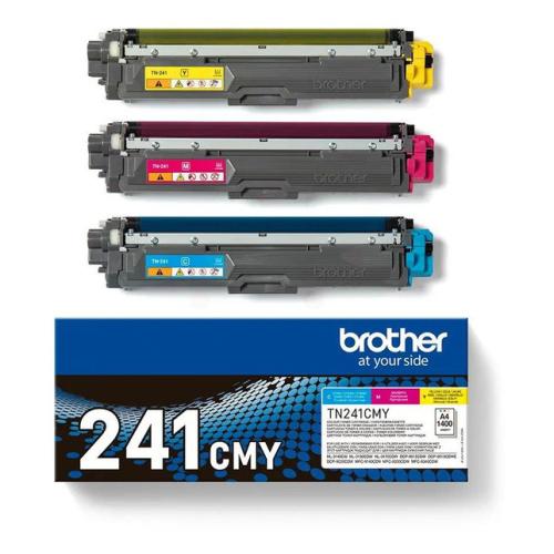 Brother Väriainekasetti syani / magenta / keltainen (TN241CMY /) (multipack)