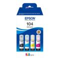 Epson Mustepatruuna musta / syani / magenta / keltainen (C13T00P640 / 104) (multipack)