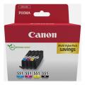 Canon Mustepatruuna musta / syani / magenta / keltainen (6509B015 / CLI551) (multipack)